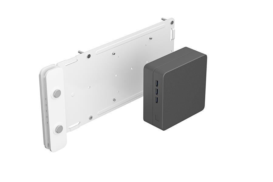 Logitech Compute Mount Monitorstandaard-gemonteerde CPU-houder Wit