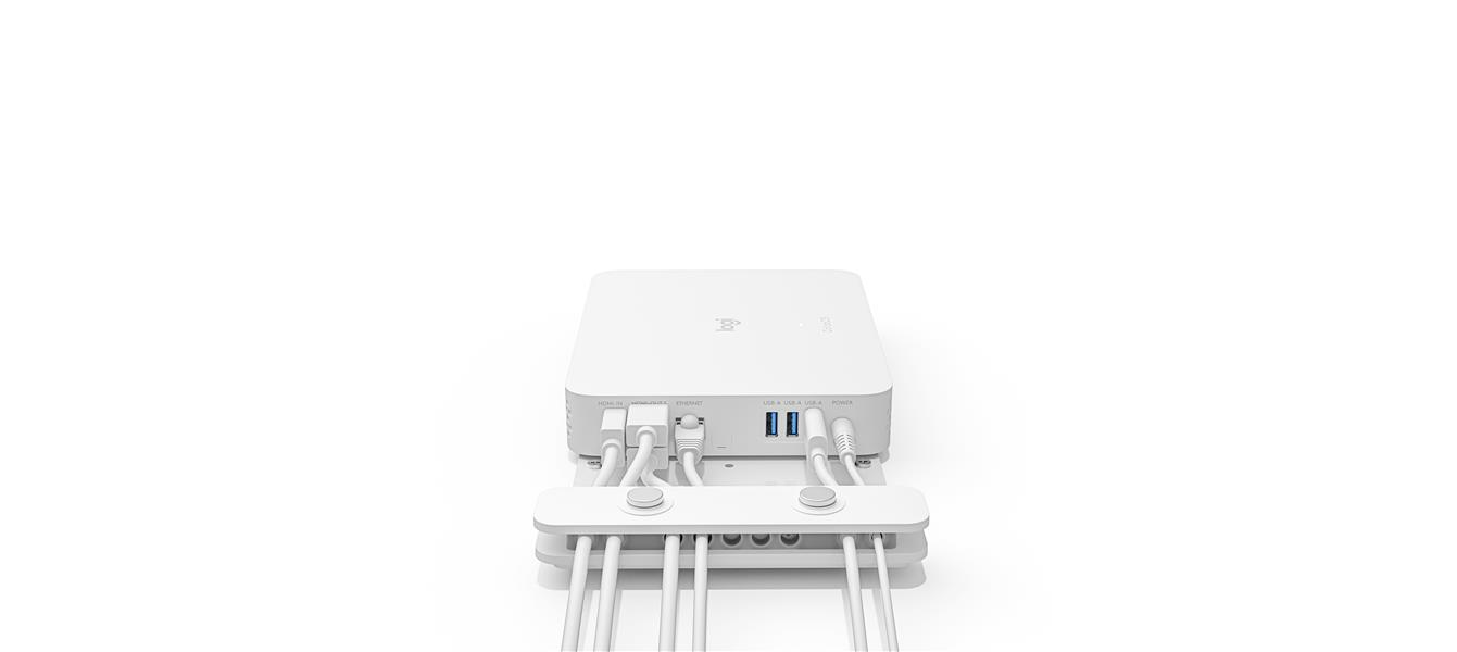 Logitech Compute Mount Monitorstandaard-gemonteerde CPU-houder Wit