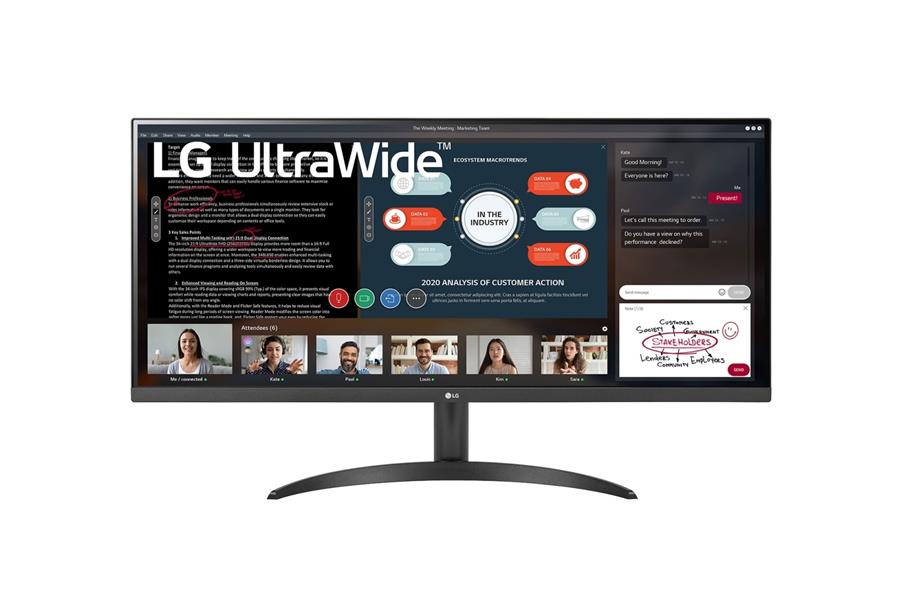 LG 34WP500-B computer monitor 86,4 cm (34"") 2560 x 1080 Pixels UltraWide Full HD LED Zwart