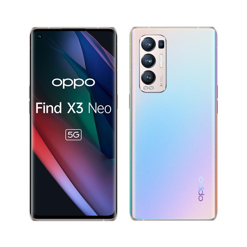 OPPO Find X3 Neo 16,6 cm (6.55"") Dual SIM ColorOS 11.1 5G USB Type-C 12 GB 256 GB 4500 mAh Zilver