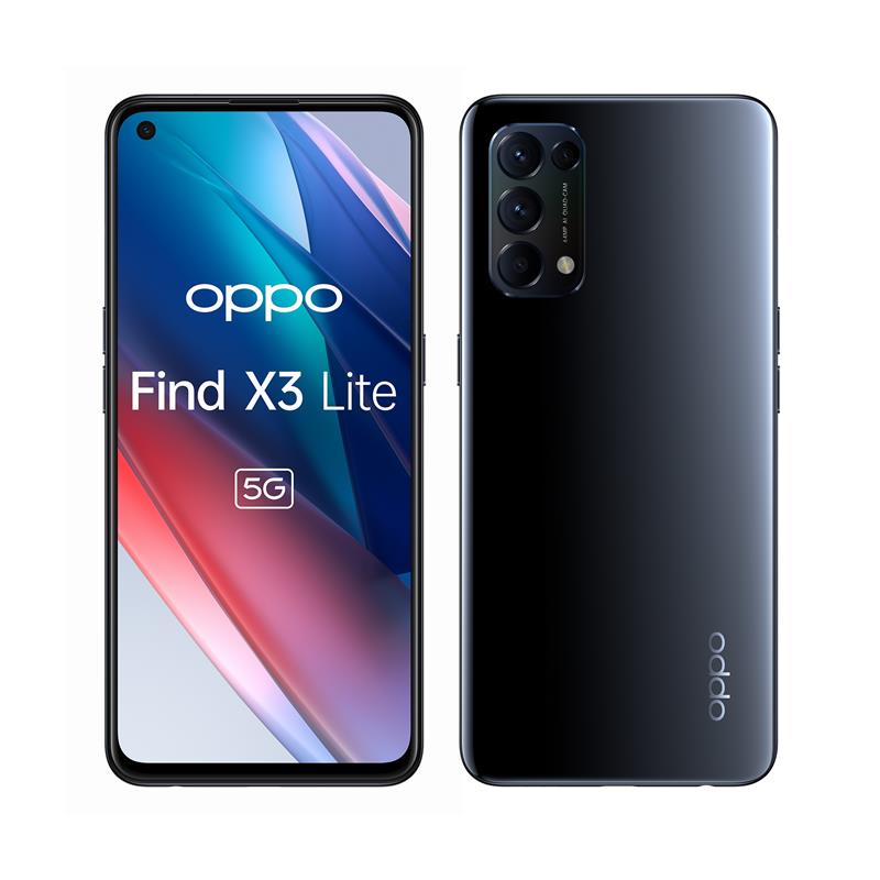 OPPO Find X3 Lite 16,3 cm (6.43"") Dual SIM ColorOS 11.1 5G USB Type-C 8 GB 128 GB 4300 mAh Zwart