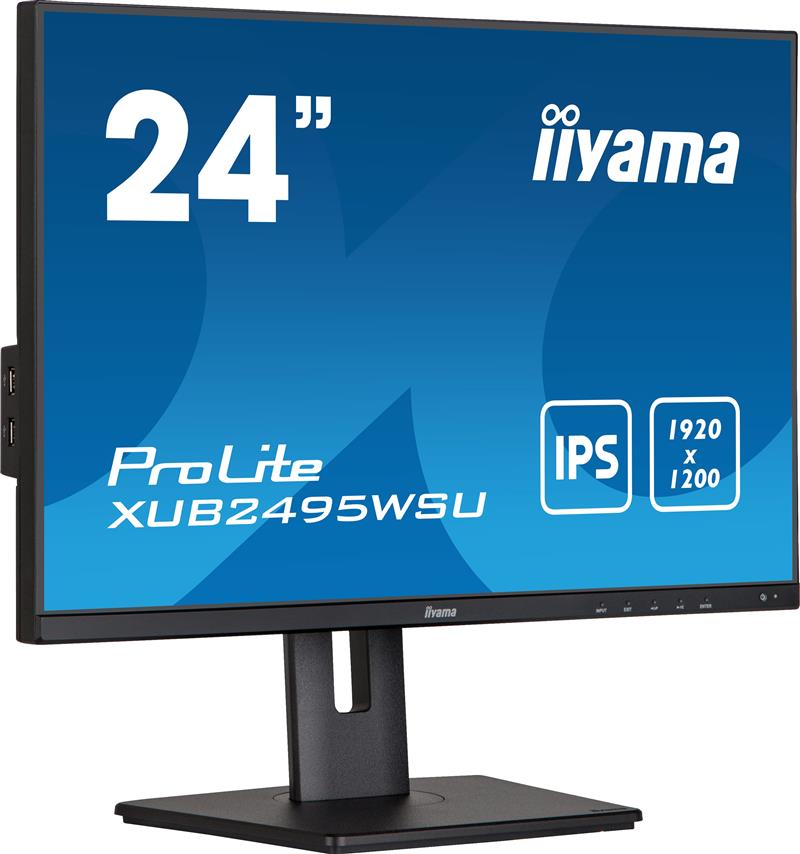 iiyama ProLite XUB2495WSU-B5 computer monitor 61,2 cm (24.1"") 1920 x 1200 Pixels WUXGA LCD Zwart