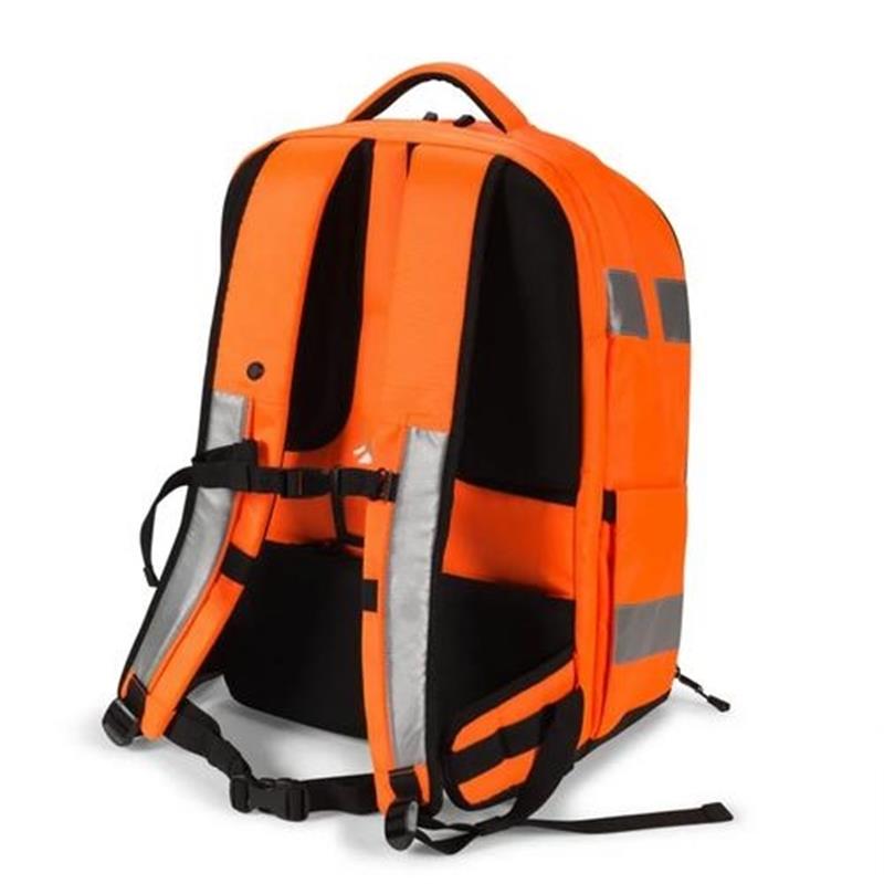 Dicota Hi-Vis rugzak Oranje Polyethyleentereftalaat PET Thermoplastic polyurethaan TPU 