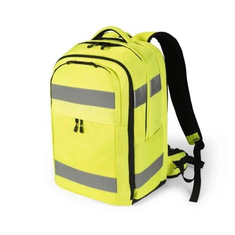 Dicota Hi-Vis rugzak Geel Polyethyleentereftalaat PET Thermoplastic polyurethaan TPU 