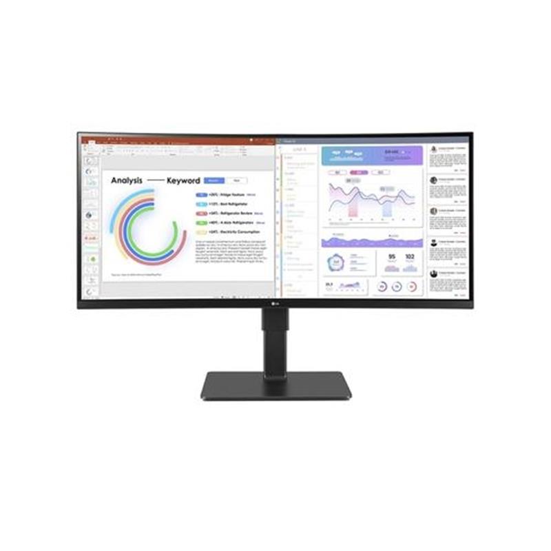 LG 34BQ77QC-B computer monitor 86,4 cm (34"") 3440 x 1440 Pixels UltraWide Dual Quad HD LCD Zwart