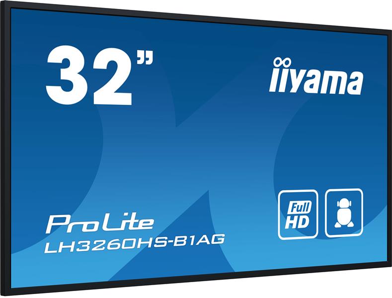 iiyama PROLITE Digitaal A-kaart 80 cm (31.5"") LED Wifi 500 cd/m² Full HD Zwart Type processor Android 11 24/7