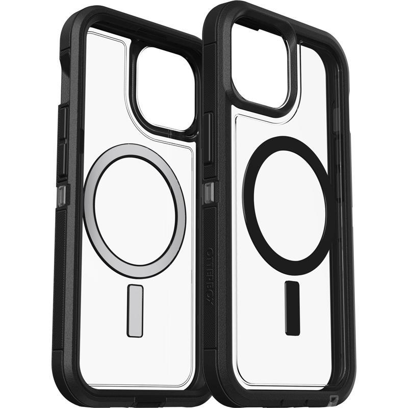 OtterBox Defender Series XT voor iPhone 15, Dark Side (Clear / Black)