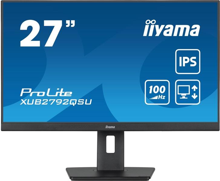 iiyama ProLite computer monitor 68,6 cm (27"") 2560 x 1440 Pixels Full HD LED Zwart