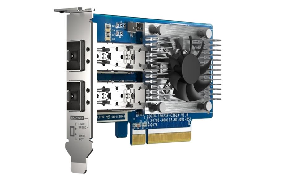 QNAP QXG-25G2SF-CX6 netwerkkaart Intern Fiber 25000 Mbit/s