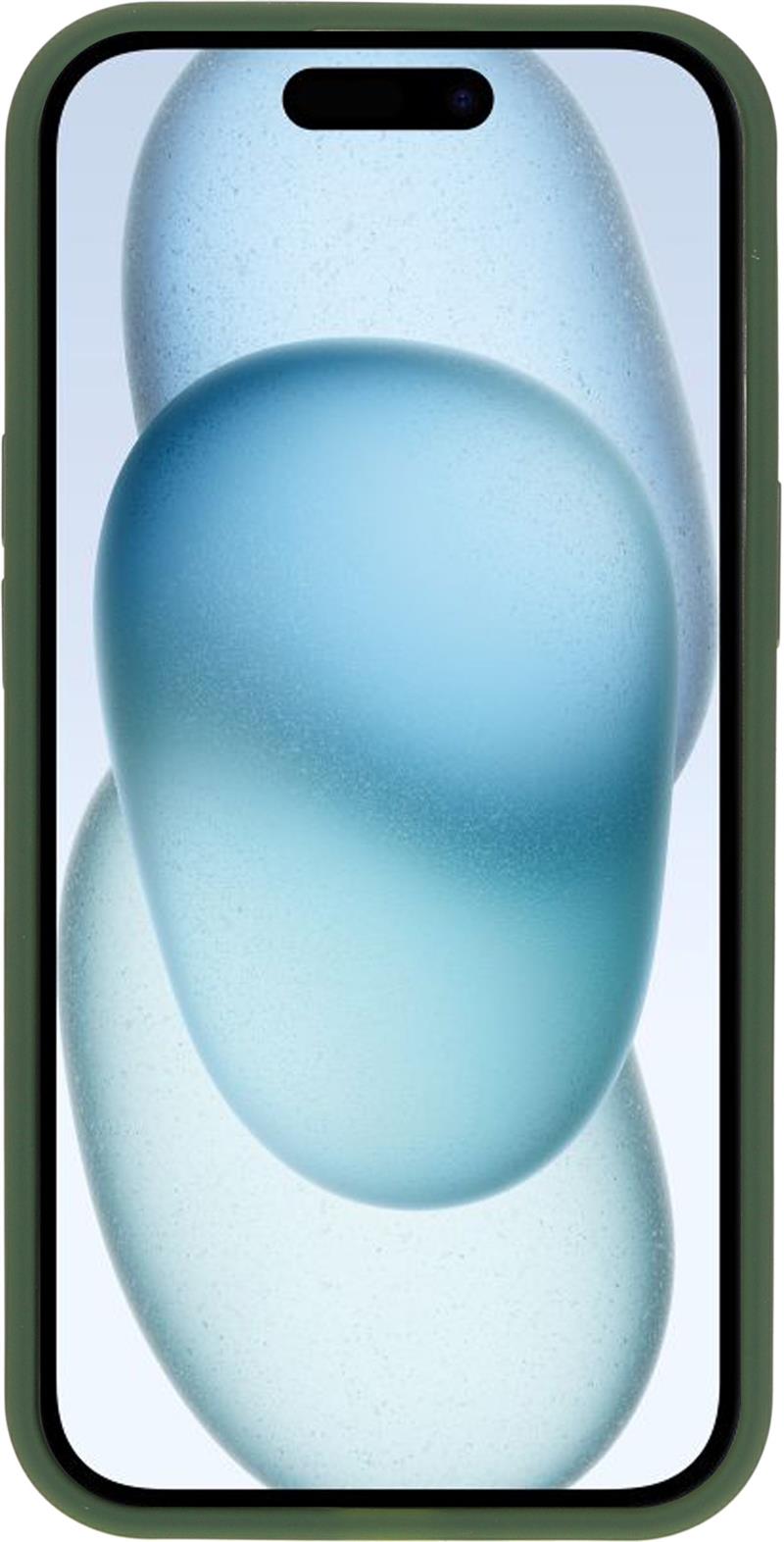 Mobiparts Hardcover Apple iPhone 15 Satin Green (Magsafe Compatible)