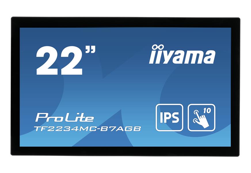 iiyama ProLite TF2234MC-B7AGB touch screen-monitor 54,6 cm (21.5"") 1920 x 1080 Pixels Multi-touch Multi-gebruiker Zwart