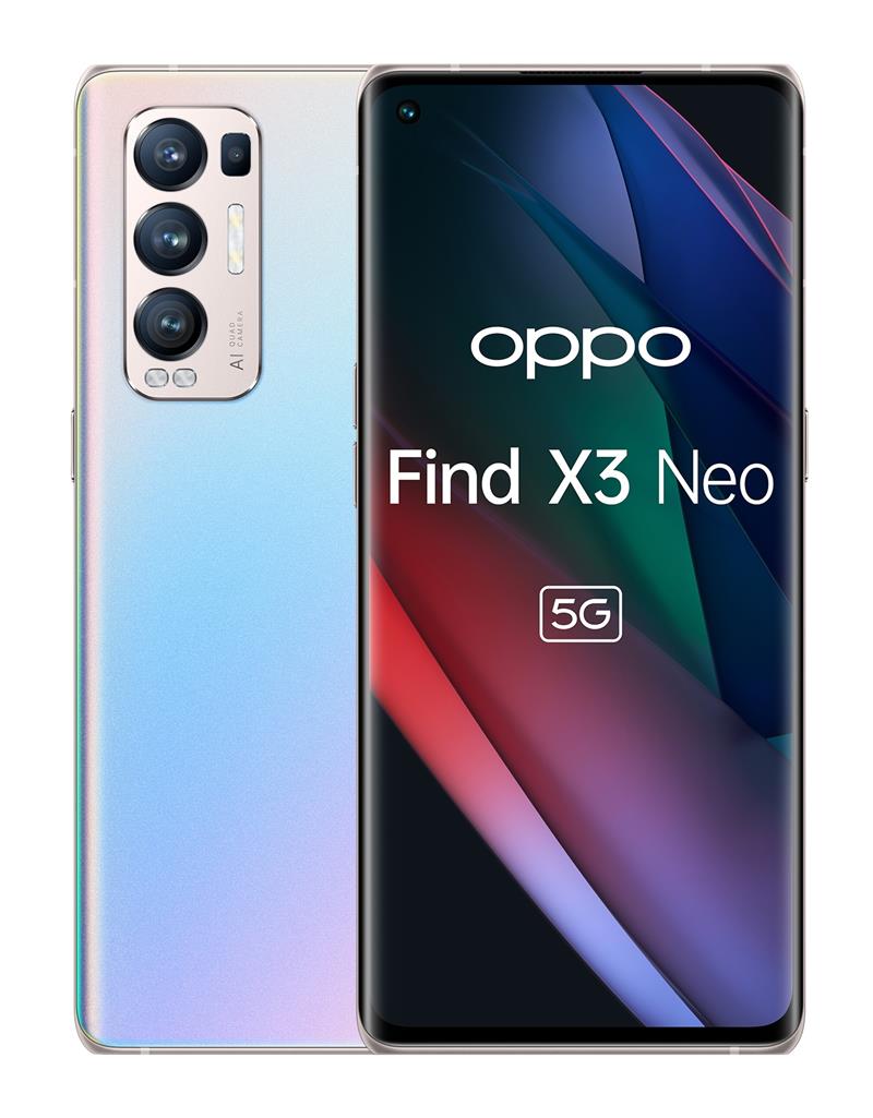 OPPO Find X3 Neo 16,6 cm (6.55"") Dual SIM ColorOS 11.1 5G USB Type-C 12 GB 256 GB 4500 mAh Zilver