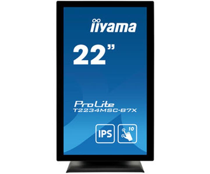 iiyama ProLite T2234MSC-B7X touch screen-monitor 54,6 cm (21.5"") 1920 x 1080 Pixels Multi-touch Zwart