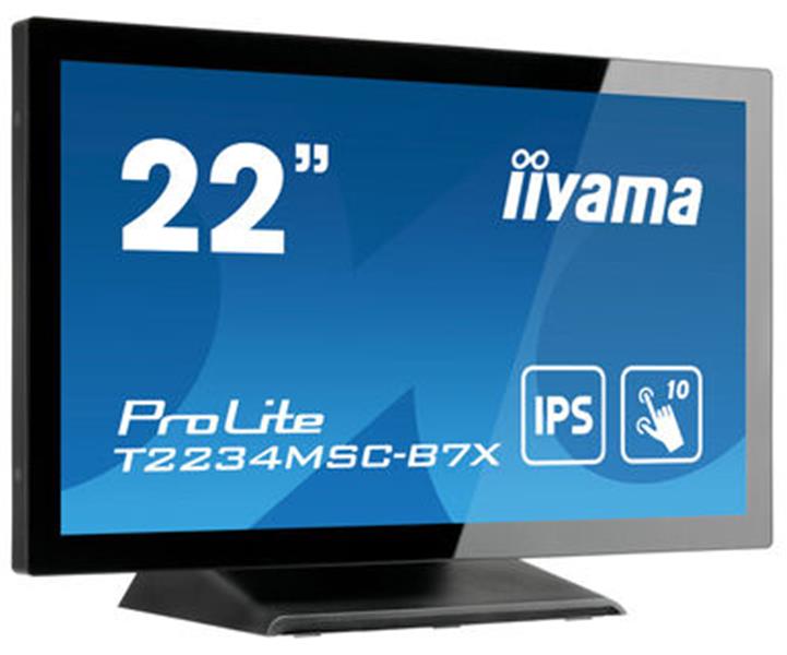 iiyama ProLite T2234MSC-B7X touch screen-monitor 54,6 cm (21.5"") 1920 x 1080 Pixels Multi-touch Zwart