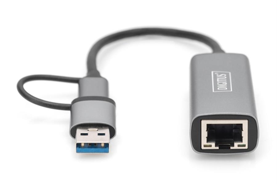 USB-C Gigabit Ethernet Adapter 2 5G USB-C USB A USB3 1 3 0 