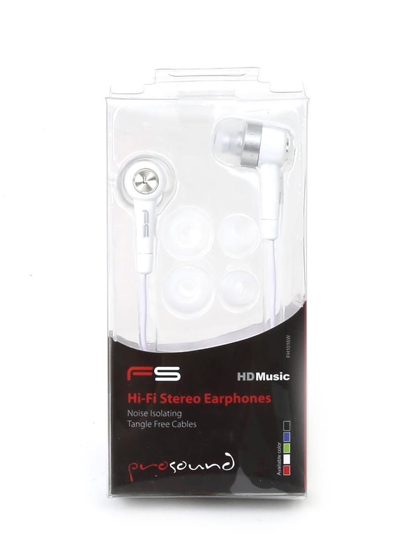 Freestyle FH1016W hoofdtelefoon/headset Bedraad In-ear Oproepen/muziek Wit