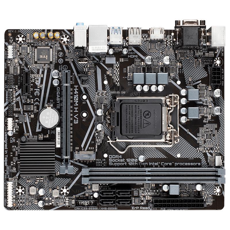 Gigabyte H410M H V3 moederbord Intel H510 LGA 1200 micro ATX