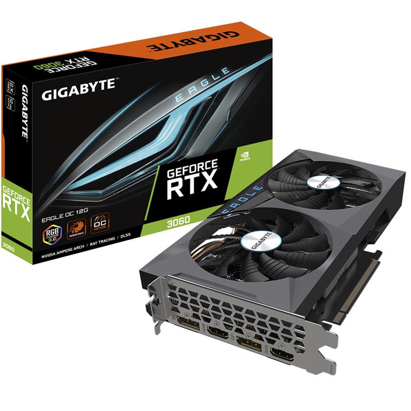 Gigabyte GeForce RTX 3060 EAGLE 12G (rev. 2.0) NVIDIA 12 GB GDDR6