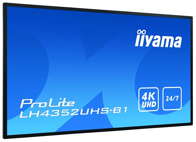 iiyama LH4352UHS-B1 beeldkrant Digitale signage flatscreen 108 cm (42.5"") IPS 4K Ultra HD Zwart Type processor Android 8.0