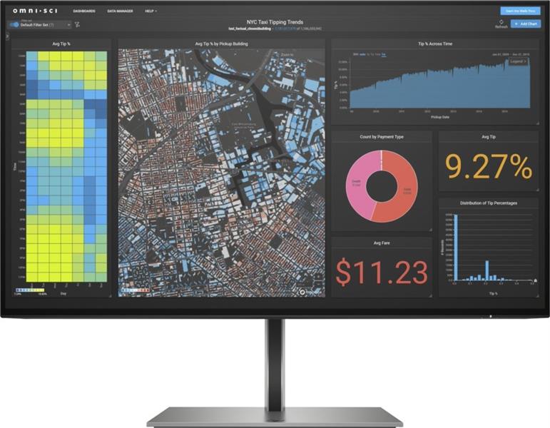 HP Z24f G3 computer monitor 60,5 cm (23.8"") 1920 x 1080 Pixels Full HD Zilver