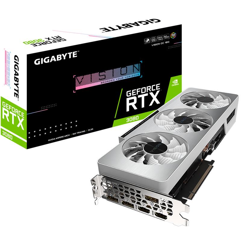Gigabyte GeForce RTX 3080 VISION OC 10G (rev. 2.0) NVIDIA 10 GB GDDR6X