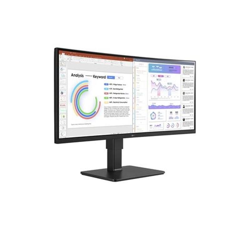 LG 34BQ77QC-B computer monitor 86,4 cm (34"") 3440 x 1440 Pixels UltraWide Dual Quad HD LCD Zwart