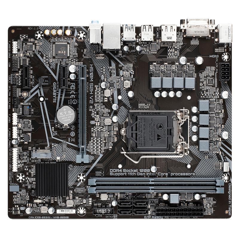 Gigabyte H510M S2H V2 moederbord Intel H510 Express LGA 1200 micro ATX