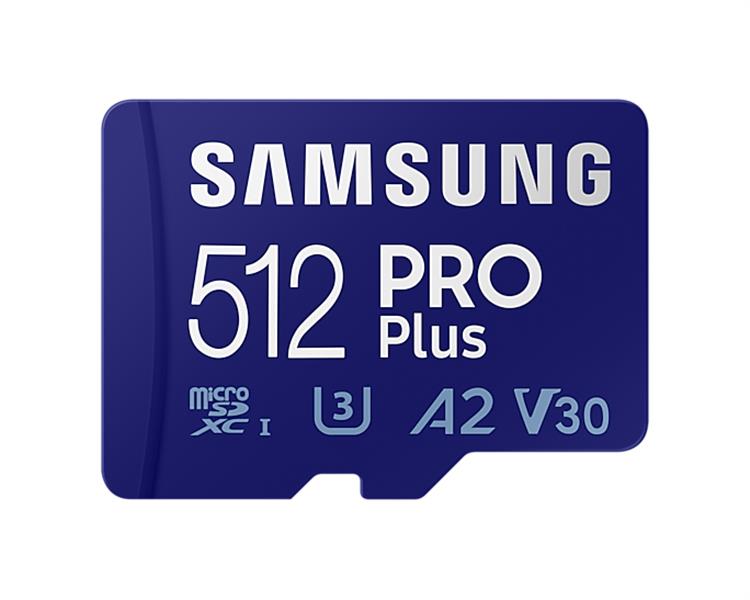 Samsung PRO Plus flashgeheugen 512 GB MicroSDXC UHS-I Klasse 10