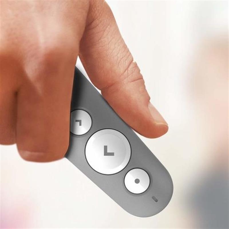 Logitech R500 Draadloze presenter Bluetooth/RF Grijs