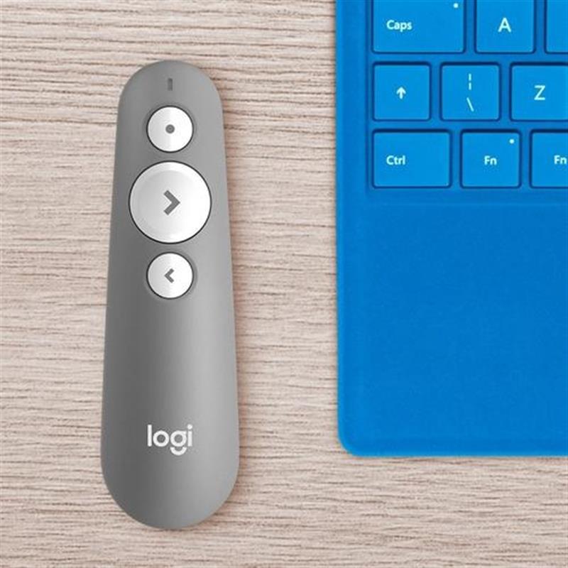 Logitech R500 Draadloze presenter Bluetooth/RF Grijs