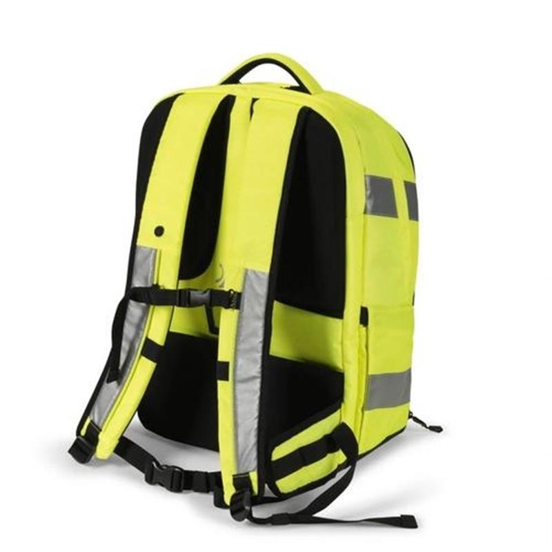 Dicota Hi-Vis rugzak Geel Polyethyleentereftalaat PET Thermoplastic polyurethaan TPU 