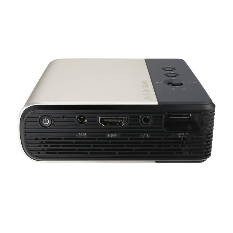 ASUS ZenBeam E2 beamer/projector Projector met normale projectieafstand 300 ANSI lumens DLP WVGA (854x480) Zwart, Goud