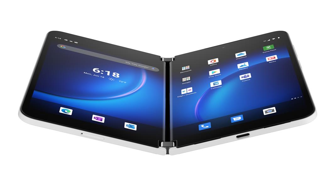 Microsoft Surface Duo 2 14,7 cm (5.8"") Dual SIM Android 11 5G USB Type-C 8 GB 128 GB 4449 mAh Wit