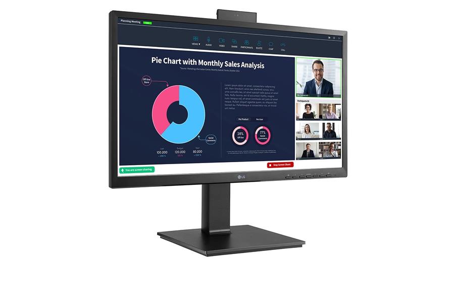 LG 24BP750C-B computer monitor 60,5 cm (23.8"") 1920 x 1080 Pixels Full HD LED Zwart