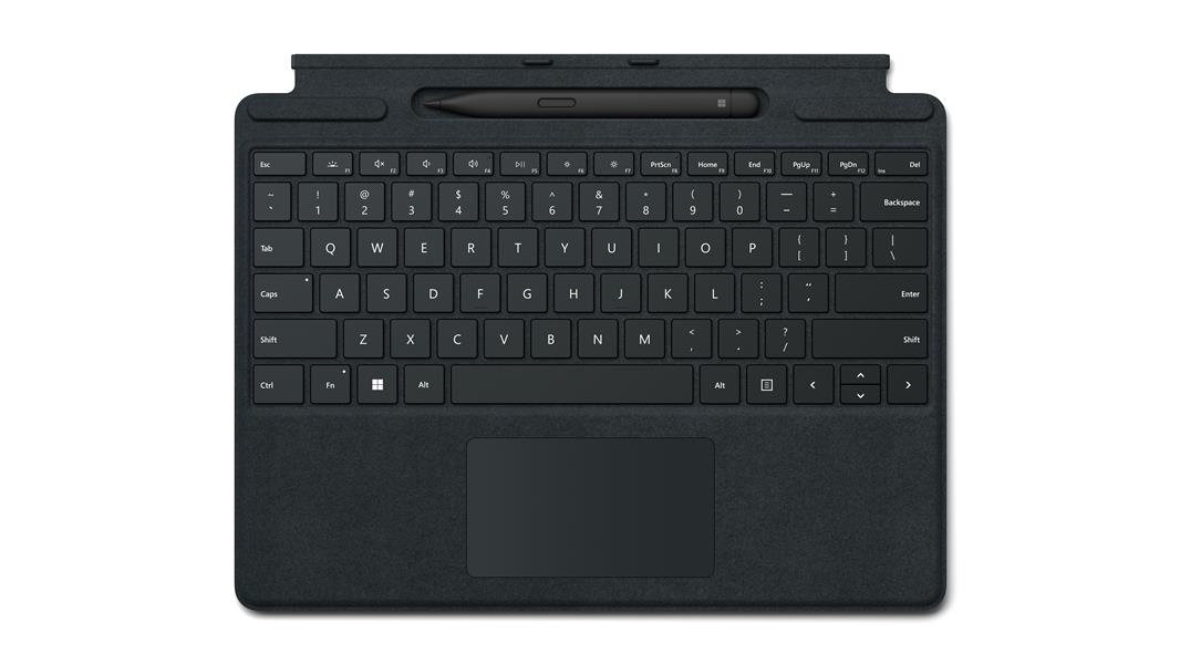 Microsoft Surface Pro Signature Keyboard with Slim Pen 2 Zwart Microsoft Cover port AZERTY Frans