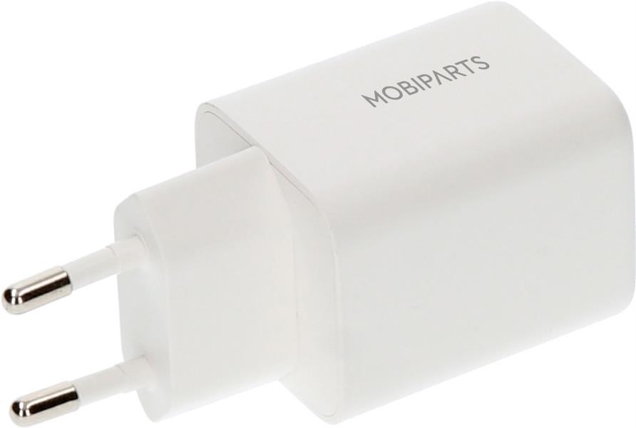 Mobiparts GaN Wall Charger USB-C/USB-A PD 3.0/QC 45W White