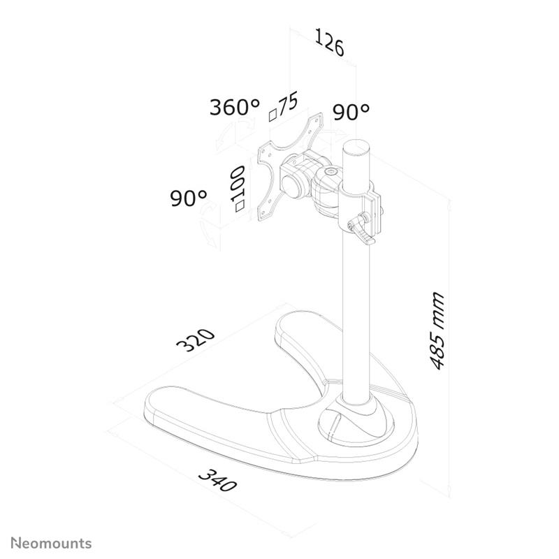 Neomounts monitor stand