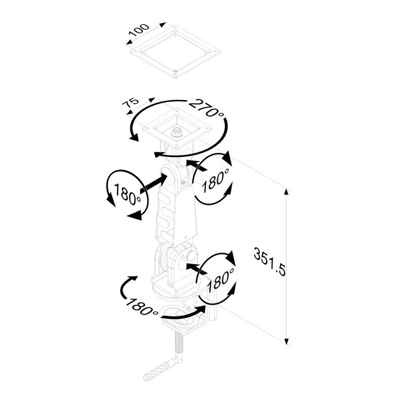 Neomounts monitorarm