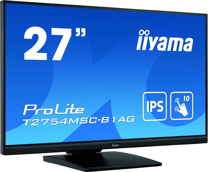 iiyama ProLite T2754MSC-B1AG touch screen-monitor 68,6 cm (27"") 1920 x 1080 Pixels Multi-touch Multi-gebruiker Zwart
