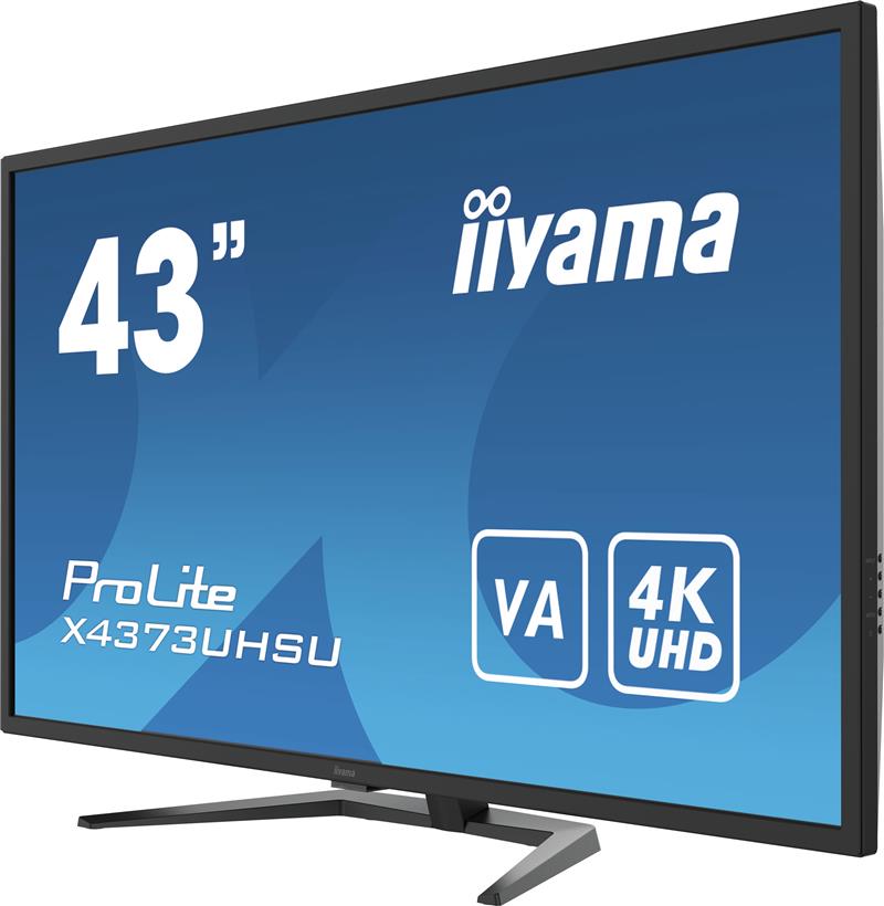 iiyama ProLite X4373UHSU-B1 computer monitor 108 cm (42.5"") 3840 x 2160 Pixels 4K Ultra HD Zwart