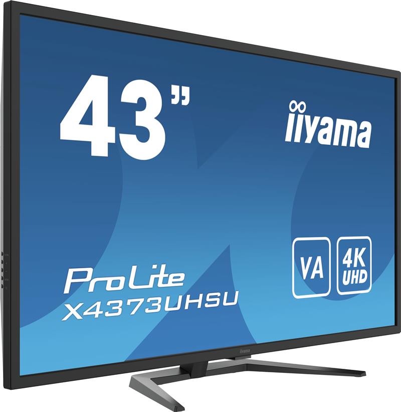 iiyama ProLite X4373UHSU-B1 computer monitor 108 cm (42.5"") 3840 x 2160 Pixels 4K Ultra HD Zwart