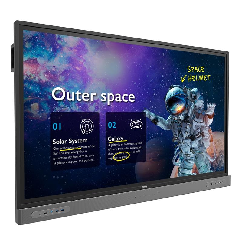 Benq RM6503 interactive whiteboards & accessories 165,1 cm (65"") 3840 x 2160 Pixels Touchscreen Zwart