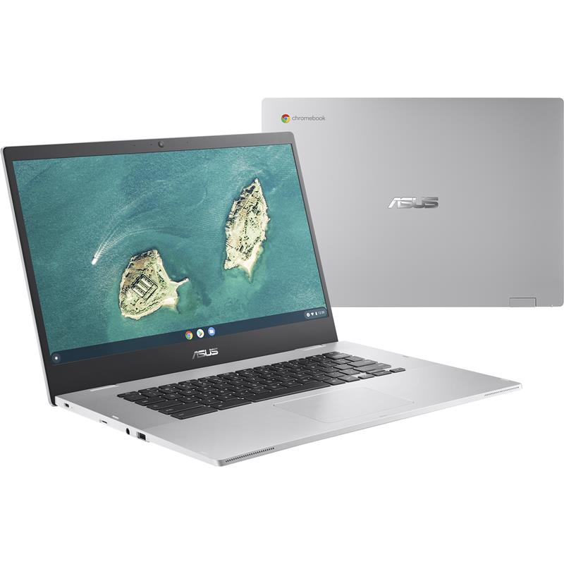 ASUS Chromebook CX1500CKA-EJ0087 N4500 39,6 cm (15.6"") Full HD Intel® Celeron® N 8 GB LPDDR4x-SDRAM 64 GB eMMC Wi-Fi 6 (802.11ax) ChromeOS Zilver