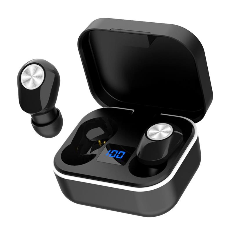 Platinet PM1030B hoofdtelefoon/headset Draadloos In-ear Oproepen/muziek Bluetooth Zwart