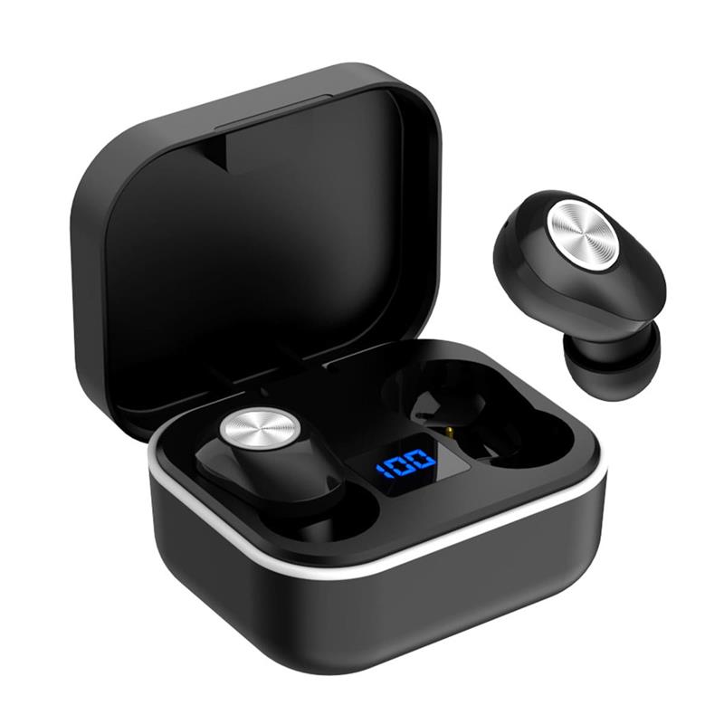 Platinet PM1030B hoofdtelefoon/headset Draadloos In-ear Oproepen/muziek Bluetooth Zwart