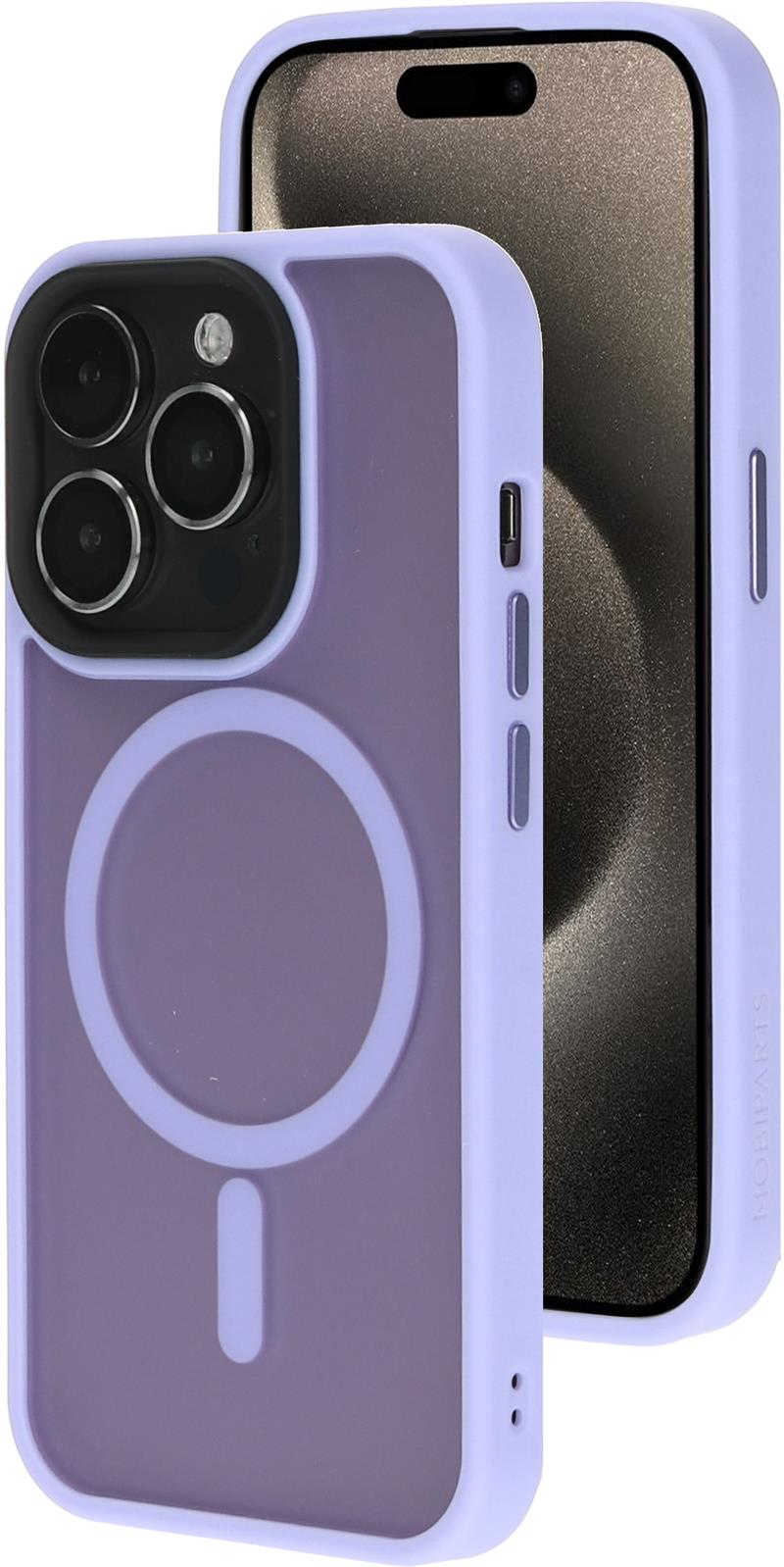Mobiparts Hardcover Apple iPhone 15 Pro Satin Lila (Magsafe Compatible)