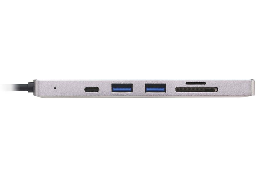 ATEN USB-C Mini Dock met meerdere poorten en stroomdoorvoer