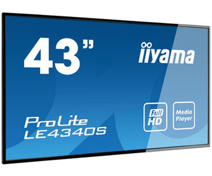 iiyama LE4340S-B3 beeldkrant Digitale signage flatscreen 109,2 cm (43"") LED Full HD Zwart