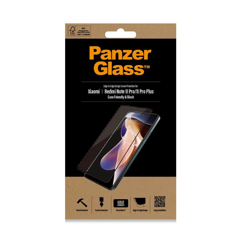 PanzerGlass 8052 scherm- & rugbeschermer voor mobiele telefoons Doorzichtige schermbeschermer Xiaomi 1 stuk(s)