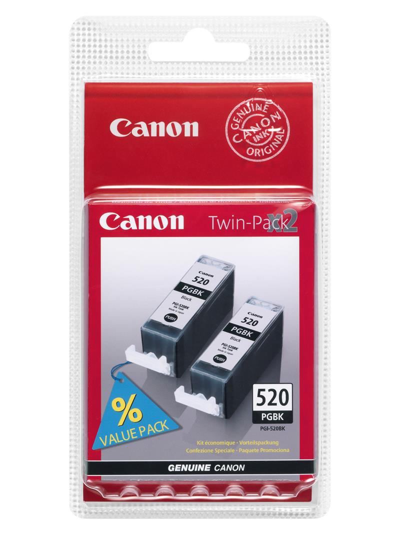 Canon PGI-520BK Twin Pack Origineel Zwart Multipack 2 stuk(s)